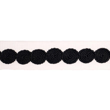 Load image into Gallery viewer, Schumacher Castille Tape Narrow Trim 83883 / Black On Ivory