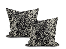 Load image into Gallery viewer, Schumacher Leopard Linen Print Pillow Cover