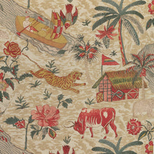 Load image into Gallery viewer, Set of Two Made to Order Thibaut Tiger Reserve Side Drapery Panels