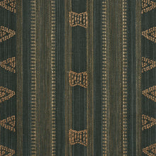 Load image into Gallery viewer, Schumacher Nima Embroidered Cotton Linen Fabric 84061 Jungle Green