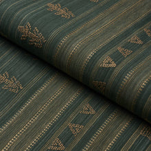 Load image into Gallery viewer, Schumacher Nima Embroidered Cotton Linen Fabric 84061 Jungle Green