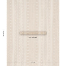 Load image into Gallery viewer, Schumacher Nima Embroidered Cotton Linen Fabric 84062 Tan