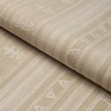 Load image into Gallery viewer, Schumacher Nima Embroidered Cotton Linen Fabric 84062 Tan