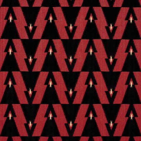 Schumacher Kalido Velvet Fabric 84120 / Ladybird