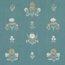 Load image into Gallery viewer, Schumacher Elmslie Embroidery Fabric 84370 / Teal