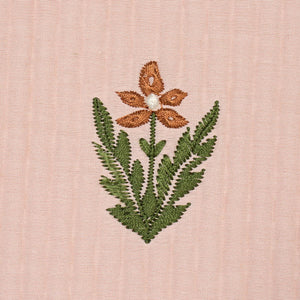 Schumacher Elmslie Embroidery Fabric 84372 / Petal