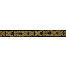 Load image into Gallery viewer, Schumacher Metamorphosis Tape Trim 84380 / Noir &amp; Gold