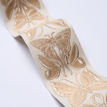 Load image into Gallery viewer, Schumacher Metamorphosis Tape Trim 84381 / Ivory &amp; Gold