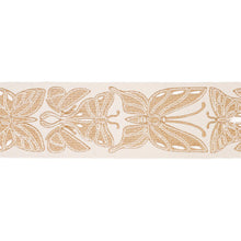 Load image into Gallery viewer, Schumacher Metamorphosis Tape Trim 84381 / Ivory &amp; Gold