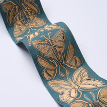 Load image into Gallery viewer, Schumacher Metamorphosis Tape Trim 84382 / Teal &amp; Gold