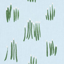 Load image into Gallery viewer, Schumacher Meadow Button Hand Embroidery Fabric 84392 / Blue