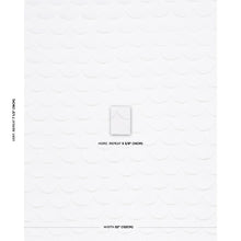 Load image into Gallery viewer, Schumacher Prep School Hand Pieced Scallop Fabric 84400 / White