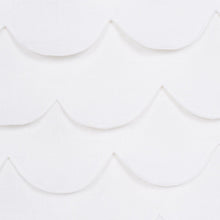 Load image into Gallery viewer, Schumacher Prep School Hand Pieced Scallop Fabric 84400 / White