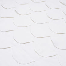 Load image into Gallery viewer, Schumacher Prep School Hand Pieced Scallop Fabric 84400 / White