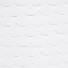Load image into Gallery viewer, Schumacher Prep School Hand Pieced Scallop Fabric 84400 / White