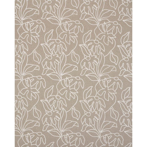 Schumacher Lola Embroidery Fabric 84410 / Flax