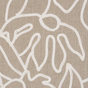 Schumacher Lola Embroidery Fabric 84410 / Flax