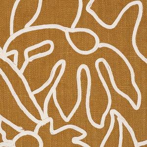 Schumacher Lola Embroidery Fabric 84411 / Saffron