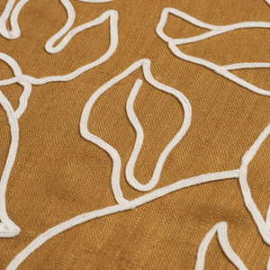Schumacher Lola Embroidery Fabric 84411 / Saffron