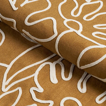 Load image into Gallery viewer, Schumacher Lola Embroidery Fabric 84411 / Saffron