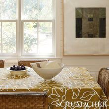 Load image into Gallery viewer, Schumacher Lola Embroidery Fabric 84411 / Saffron