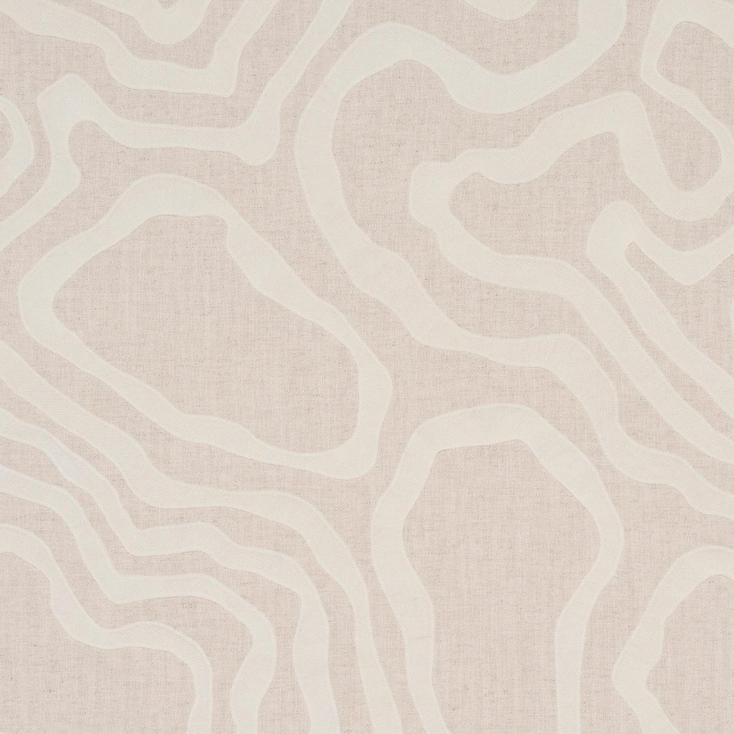 Schumacher Defeo Embroidery Fabric 84431 / Bone