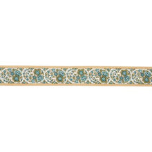 Load image into Gallery viewer, Schumacher Ines Paisley Trim 84440 / Mineral &amp; Teal