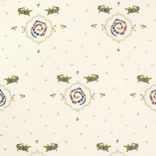 Load image into Gallery viewer, Schumacher Reptilia Embroidery Fabric 84540 / Bright Multi On Ivory