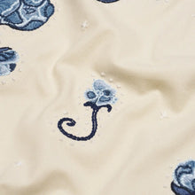 Load image into Gallery viewer, Schumacher Rhinestone Cowboy Embroidery Fabric 84551 Navy