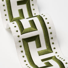 Load image into Gallery viewer, Schumacher Margo Fret Trim 84582 / Green