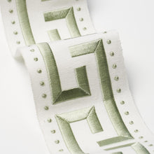 Load image into Gallery viewer, Schumacher Margo Fret Trim 84583 / Celadon