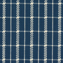 Load image into Gallery viewer, Schumacher Boyd Check Fabric 84681 / Indigo