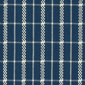 Schumacher Boyd Check Fabric 84681 / Indigo