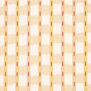 Schumacher Faye Ikat Fabric 84710 / Ochre