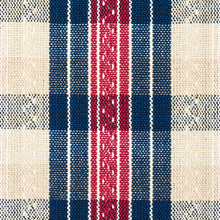 Load image into Gallery viewer, Schumacher Fonda Hand Woven Plaid Fabric 84720 / Rouge &amp; Navy