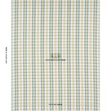 Load image into Gallery viewer, Schumacher Fonda Hand Woven Plaid Fabric 84722 / Teal &amp; Citron