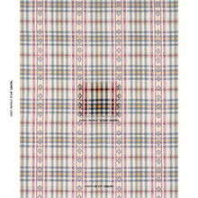 Load image into Gallery viewer, Schumacher Hutton Hand Woven Check Fabric 84730 /  Rouge &amp; Navy