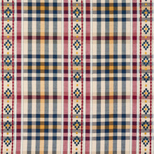 Load image into Gallery viewer, Schumacher Hutton Hand Woven Check Fabric 84730 /  Rouge &amp; Navy