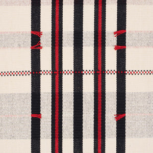 Schumacher Remmy Hand Woven Stripe Fabric 84782 / Noir