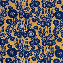 Load image into Gallery viewer, Schumacher Emelie Velvet Fabric 84791 / Sapphire &amp; Gold