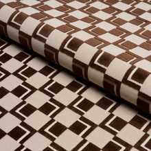Load image into Gallery viewer, Schumacher Edison Velvet Fabric 84801 / Chestnut