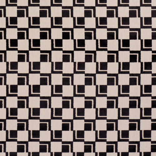 Schumacher Edison Velvet Fabric 84802 / Noir