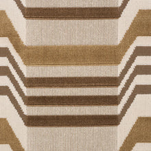 Load image into Gallery viewer, Schumacher Aldo Velvet Fabric 84811 Mocha &amp; Camel