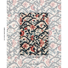 Load image into Gallery viewer, Schumacher Jacobean Garden Velvet Fabric 84821 / Cinnabar &amp; Peacock