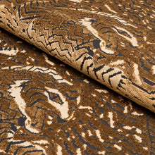 Load image into Gallery viewer, Schumacher Tigress Velvet Fabric 84830 Gold