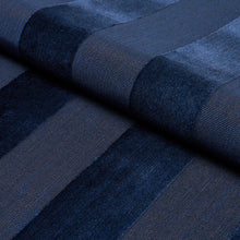 Load image into Gallery viewer, Schumacher Cunard Strié Velvet Fabric 84872 / Sapphire