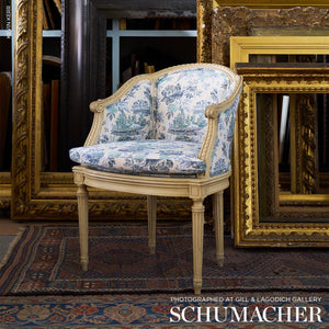 Schumacher Jardin De Louis Fabric 84880 / Delft