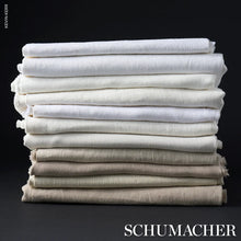 Load image into Gallery viewer, Schumacher Jumi Stonewashed Linen Fabric 84902 White