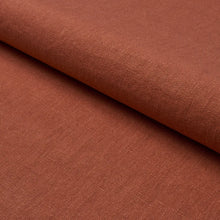 Load image into Gallery viewer, Schumacher Jumi Stonewashed Linen Fabric 84904 Terracotta