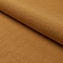 Load image into Gallery viewer, Schumacher Jumi Stonewashed Linen Fabric 84905 Ochre